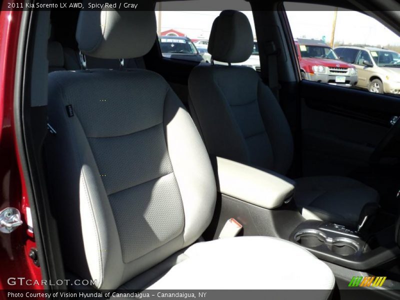 Spicy Red / Gray 2011 Kia Sorento LX AWD