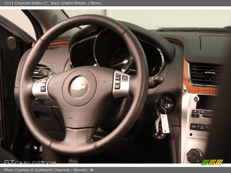 Black Granite Metallic / Ebony 2011 Chevrolet Malibu LT