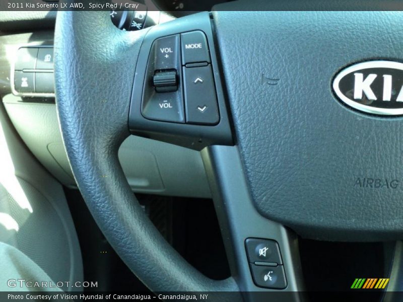 Spicy Red / Gray 2011 Kia Sorento LX AWD