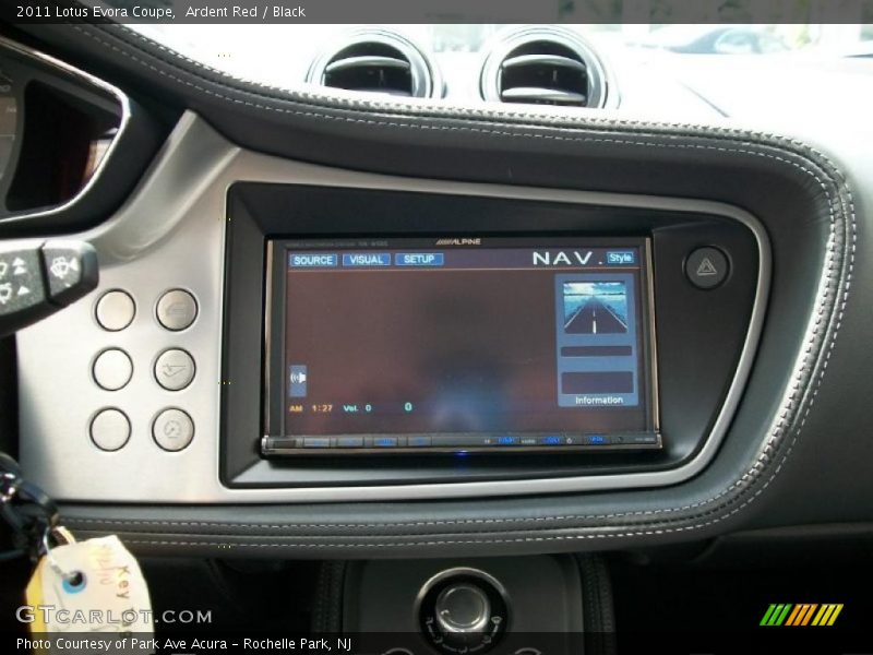 Navigation of 2011 Evora Coupe