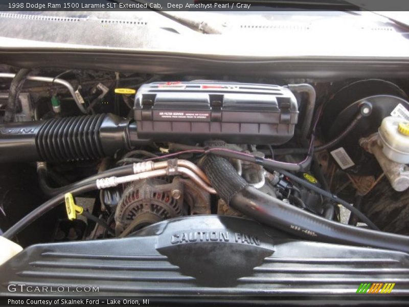 Deep Amethyst Pearl / Gray 1998 Dodge Ram 1500 Laramie SLT Extended Cab