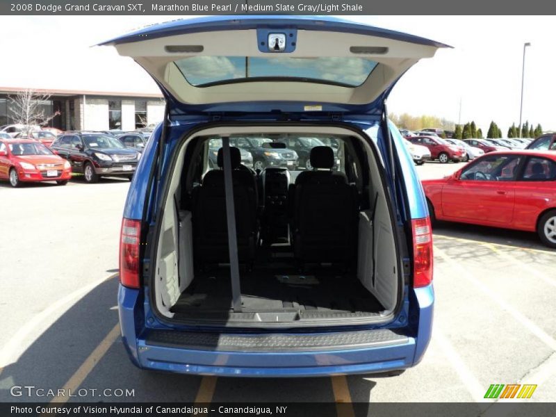 Marathon Blue Pearl / Medium Slate Gray/Light Shale 2008 Dodge Grand Caravan SXT