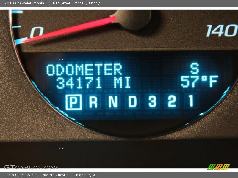 Red Jewel Tintcoat / Ebony 2010 Chevrolet Impala LT