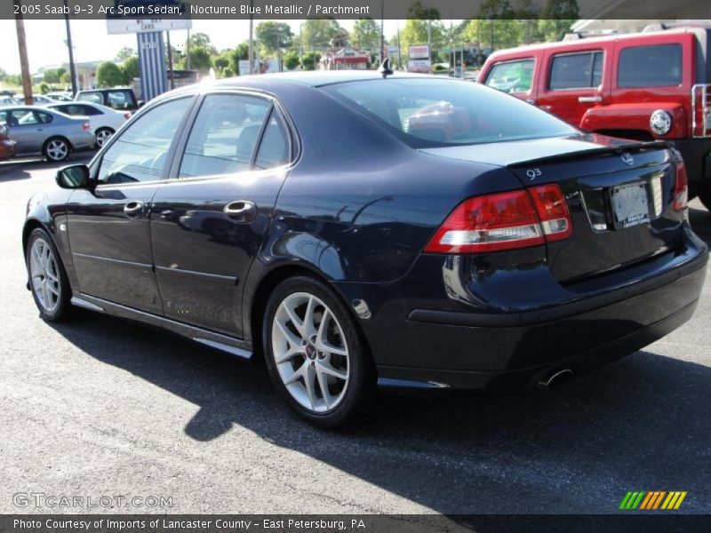 Nocturne Blue Metallic / Parchment 2005 Saab 9-3 Arc Sport Sedan