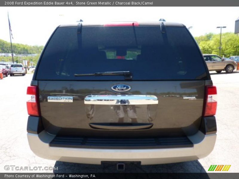 Stone Green Metallic / Charcoal Black/Camel 2008 Ford Expedition Eddie Bauer 4x4