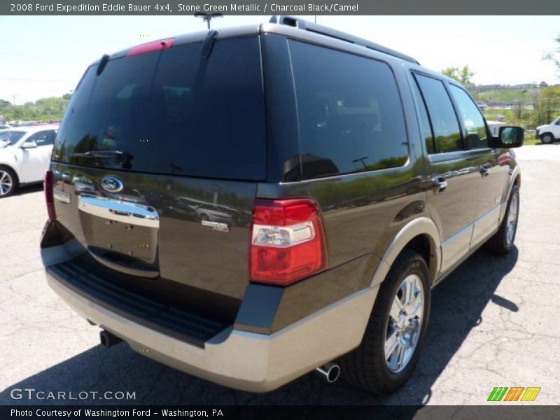 Stone Green Metallic / Charcoal Black/Camel 2008 Ford Expedition Eddie Bauer 4x4