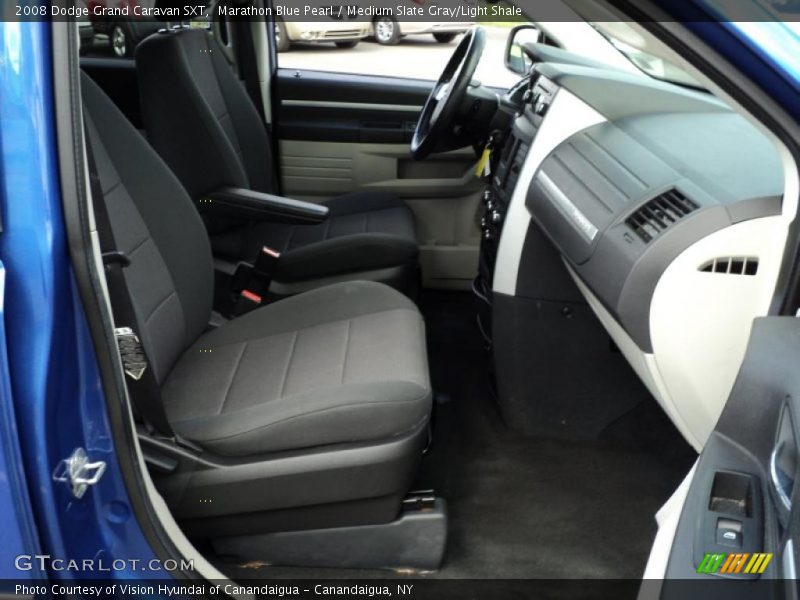Marathon Blue Pearl / Medium Slate Gray/Light Shale 2008 Dodge Grand Caravan SXT
