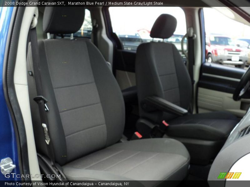 Marathon Blue Pearl / Medium Slate Gray/Light Shale 2008 Dodge Grand Caravan SXT