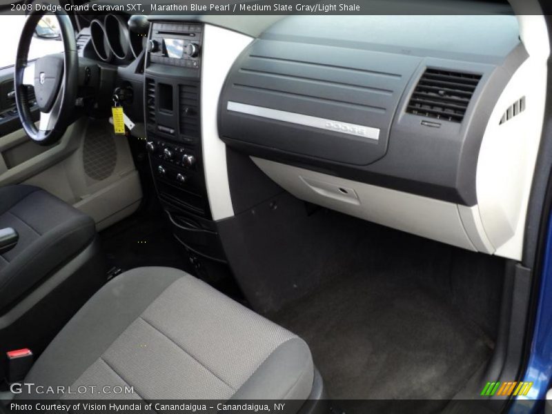 Marathon Blue Pearl / Medium Slate Gray/Light Shale 2008 Dodge Grand Caravan SXT