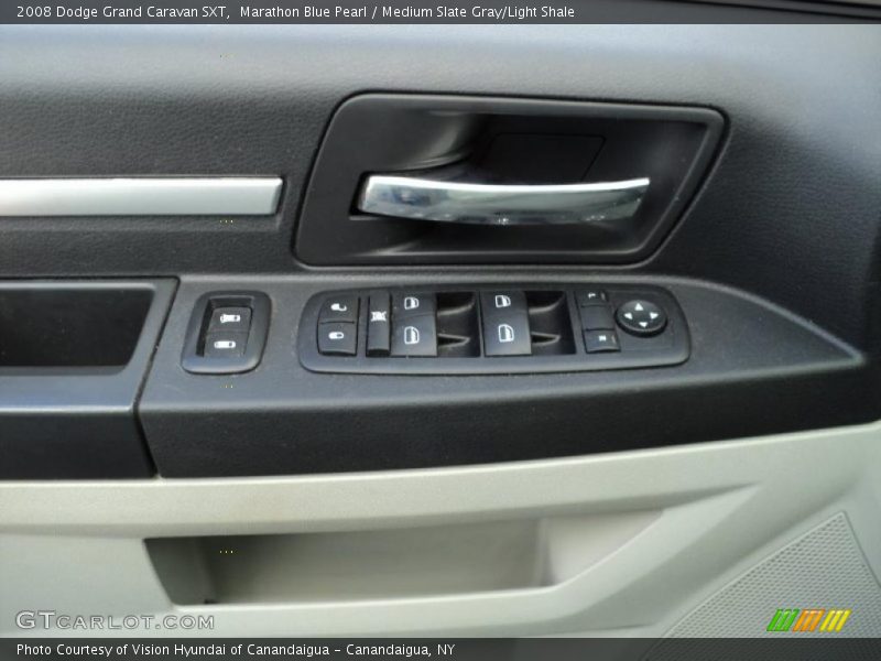 Marathon Blue Pearl / Medium Slate Gray/Light Shale 2008 Dodge Grand Caravan SXT