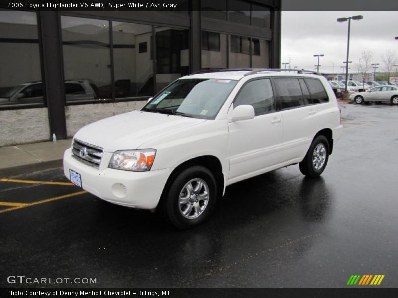 Super White / Ash Gray 2006 Toyota Highlander V6 4WD