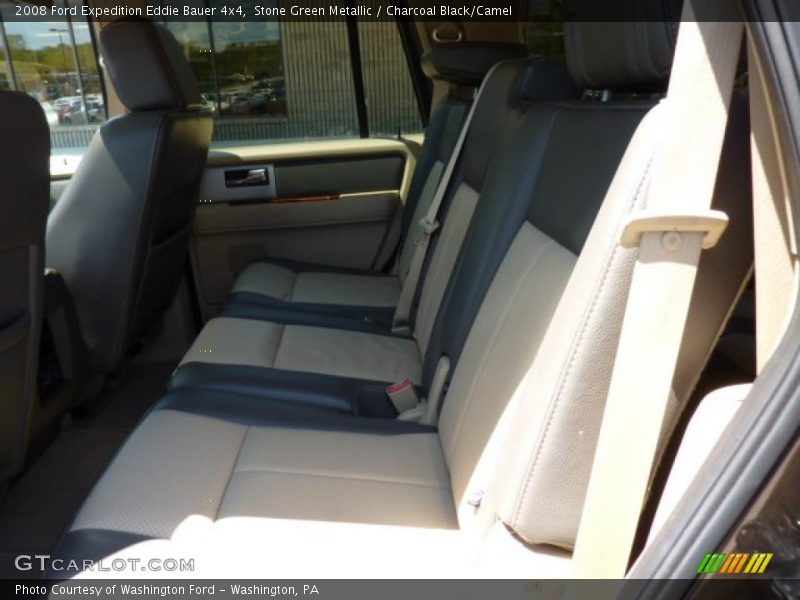 Stone Green Metallic / Charcoal Black/Camel 2008 Ford Expedition Eddie Bauer 4x4