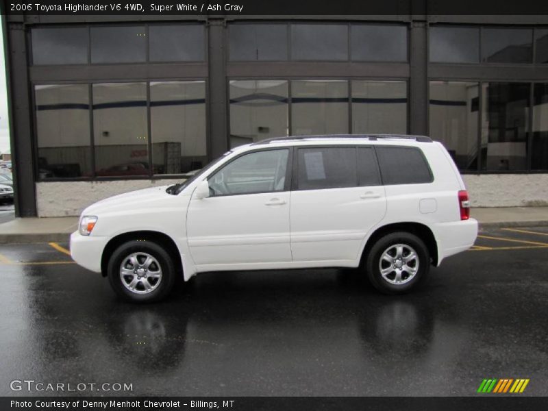 Super White / Ash Gray 2006 Toyota Highlander V6 4WD