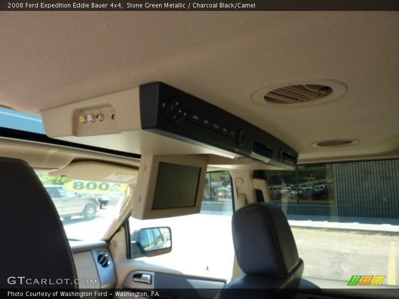Stone Green Metallic / Charcoal Black/Camel 2008 Ford Expedition Eddie Bauer 4x4