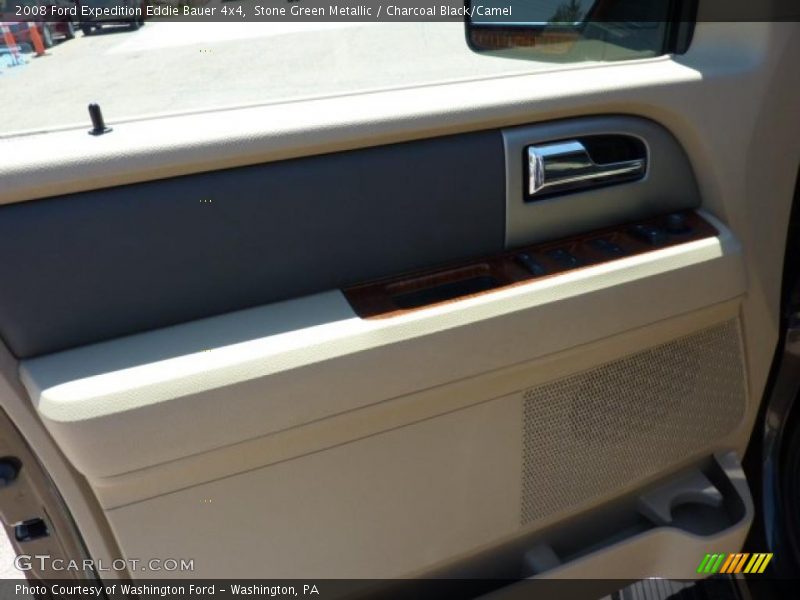 Stone Green Metallic / Charcoal Black/Camel 2008 Ford Expedition Eddie Bauer 4x4