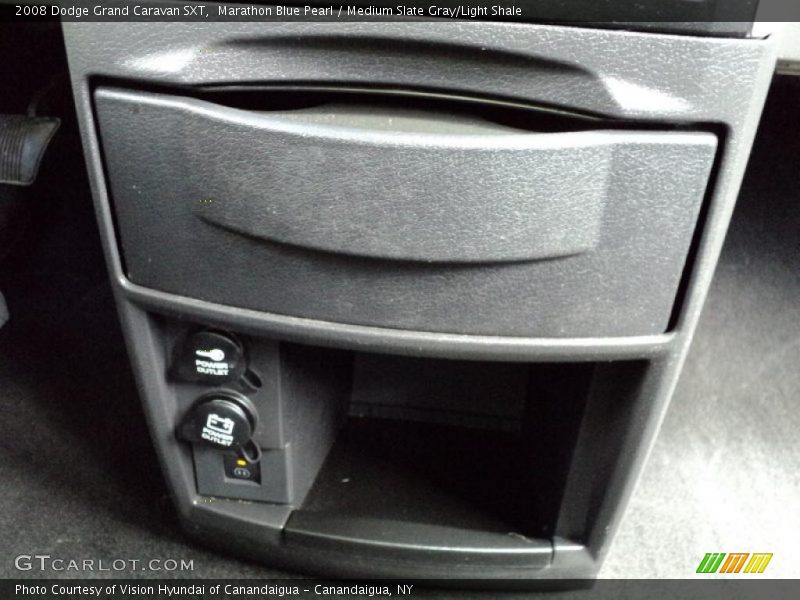 Marathon Blue Pearl / Medium Slate Gray/Light Shale 2008 Dodge Grand Caravan SXT