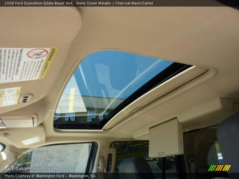 Stone Green Metallic / Charcoal Black/Camel 2008 Ford Expedition Eddie Bauer 4x4