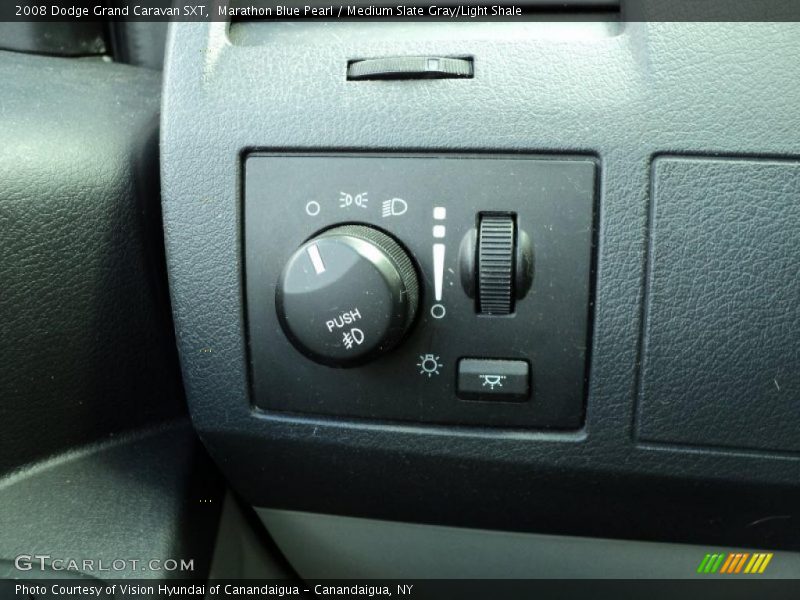 Marathon Blue Pearl / Medium Slate Gray/Light Shale 2008 Dodge Grand Caravan SXT