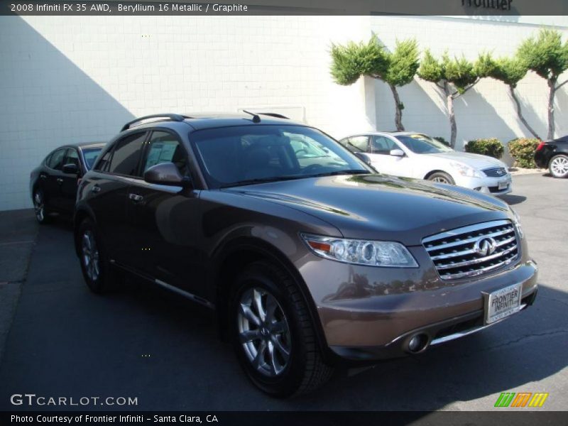 Beryllium 16 Metallic / Graphite 2008 Infiniti FX 35 AWD