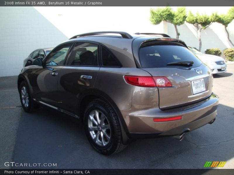 Beryllium 16 Metallic / Graphite 2008 Infiniti FX 35 AWD