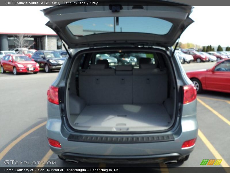 Platinum Sage / Gray 2007 Hyundai Santa Fe GLS 4WD