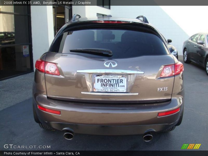 Beryllium 16 Metallic / Graphite 2008 Infiniti FX 35 AWD