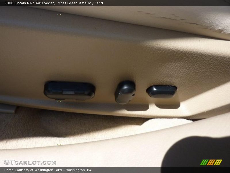 Moss Green Metallic / Sand 2008 Lincoln MKZ AWD Sedan
