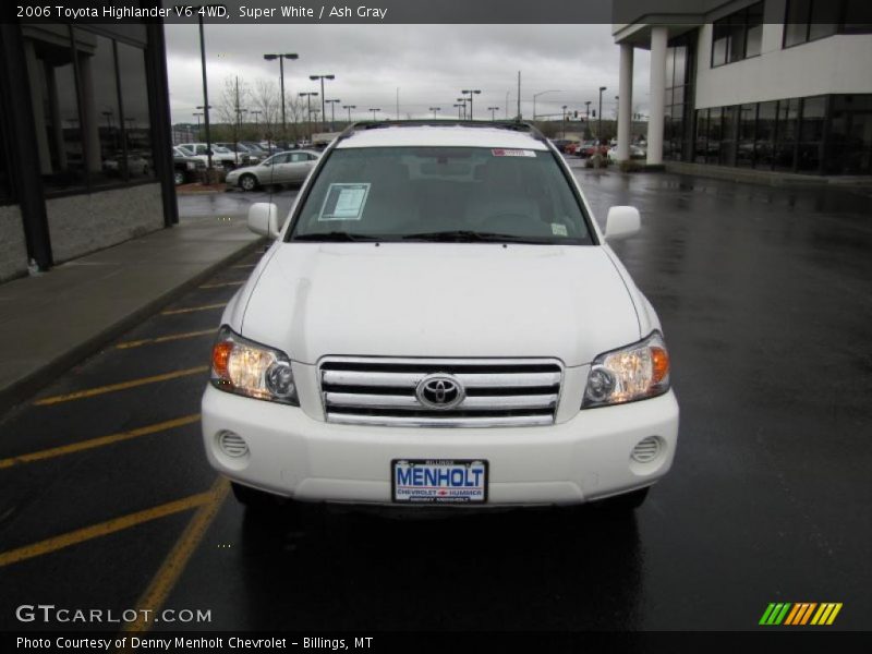 Super White / Ash Gray 2006 Toyota Highlander V6 4WD