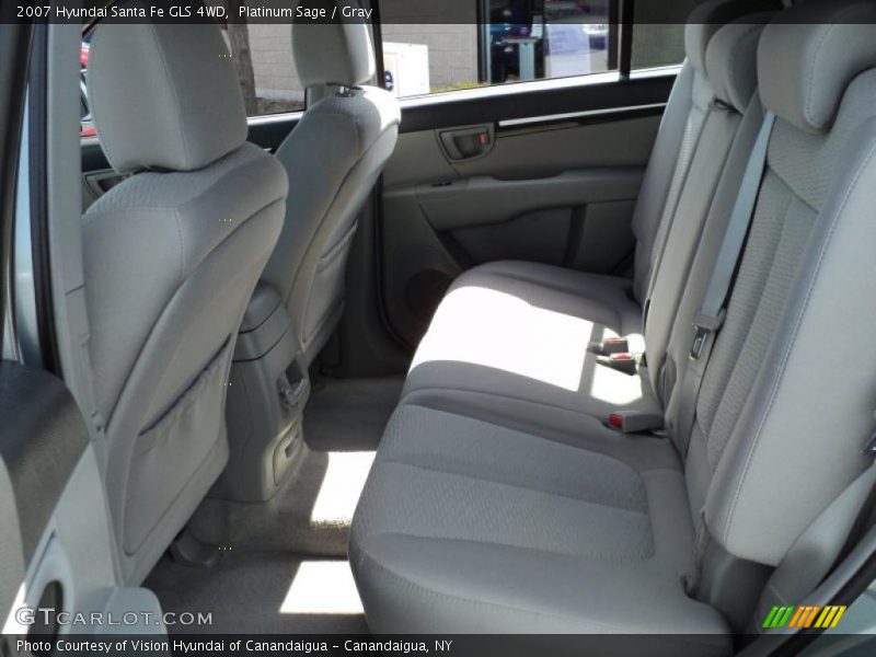 Platinum Sage / Gray 2007 Hyundai Santa Fe GLS 4WD