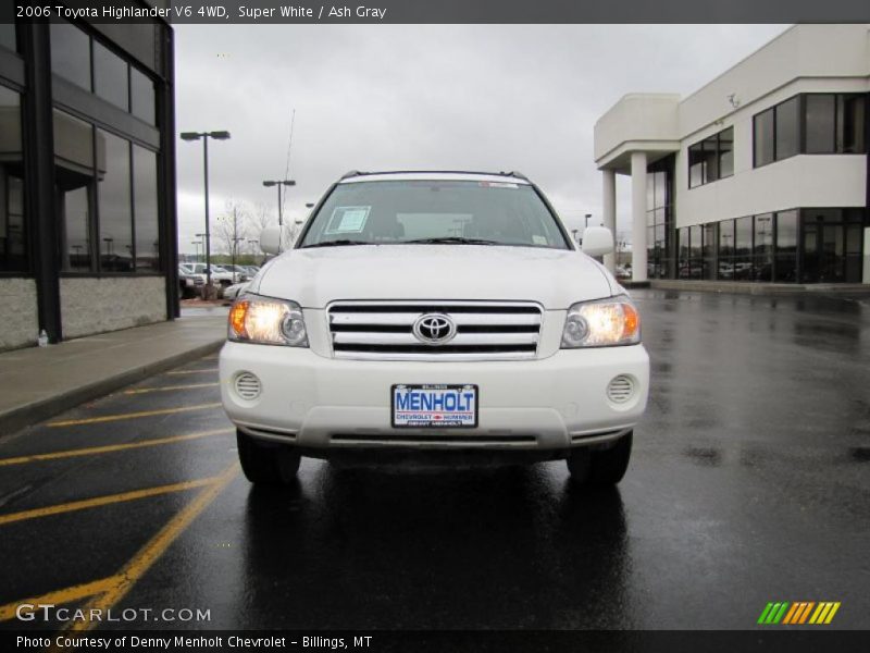 Super White / Ash Gray 2006 Toyota Highlander V6 4WD