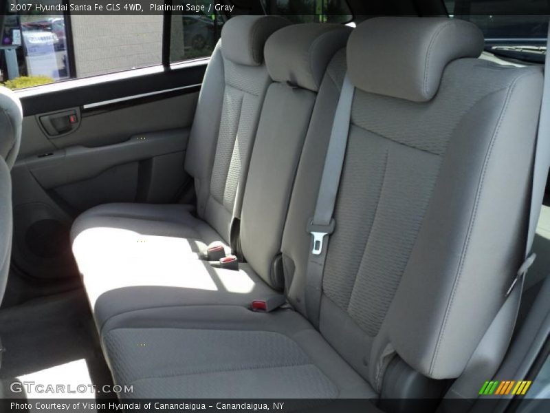 Platinum Sage / Gray 2007 Hyundai Santa Fe GLS 4WD