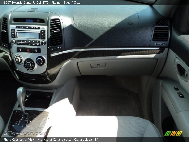 Platinum Sage / Gray 2007 Hyundai Santa Fe GLS 4WD