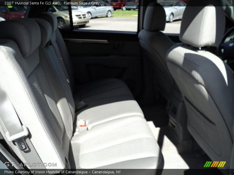 Platinum Sage / Gray 2007 Hyundai Santa Fe GLS 4WD