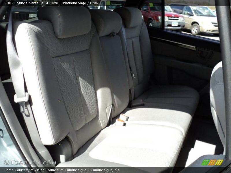 Platinum Sage / Gray 2007 Hyundai Santa Fe GLS 4WD