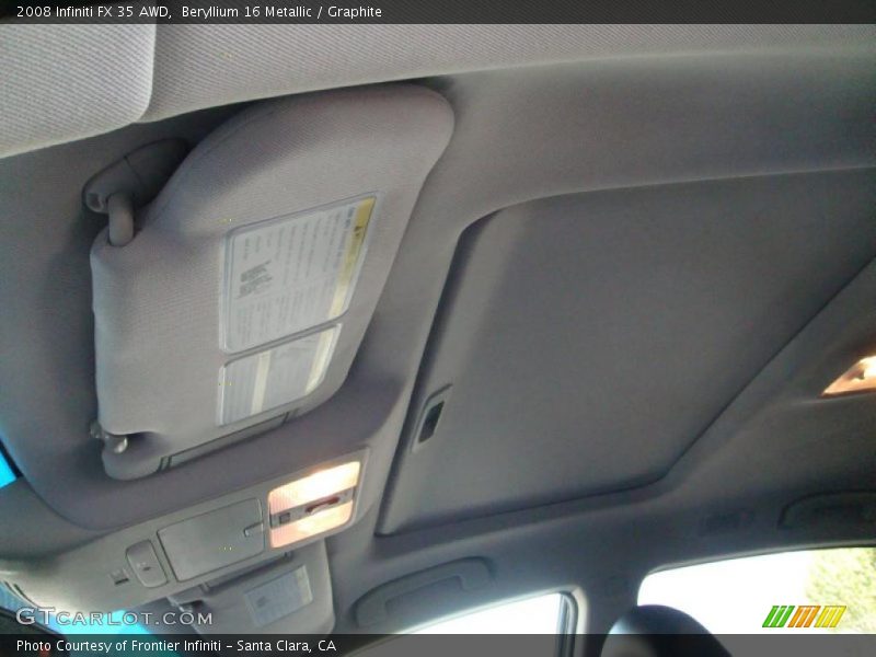 Beryllium 16 Metallic / Graphite 2008 Infiniti FX 35 AWD