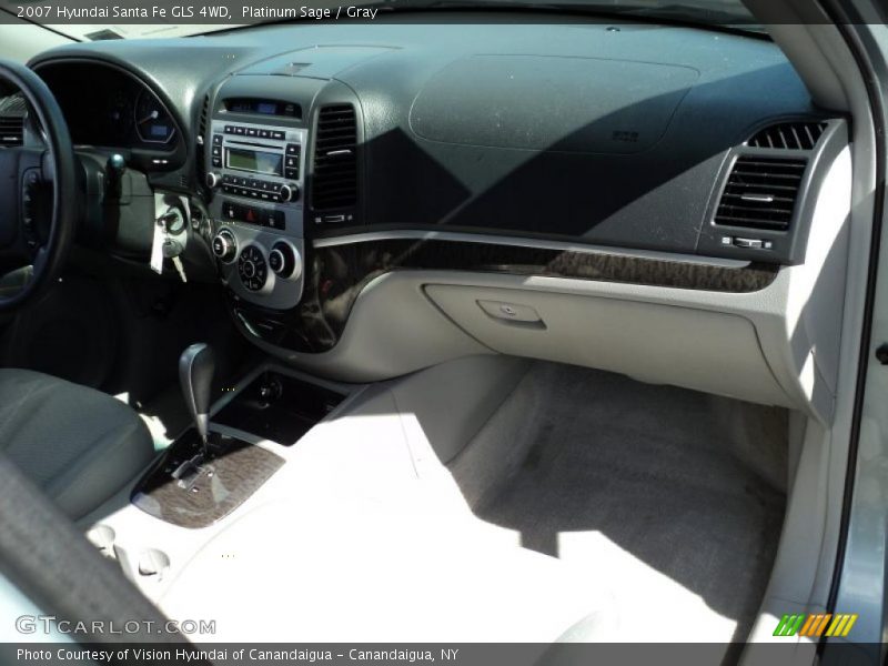 Platinum Sage / Gray 2007 Hyundai Santa Fe GLS 4WD