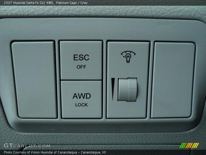 Platinum Sage / Gray 2007 Hyundai Santa Fe GLS 4WD