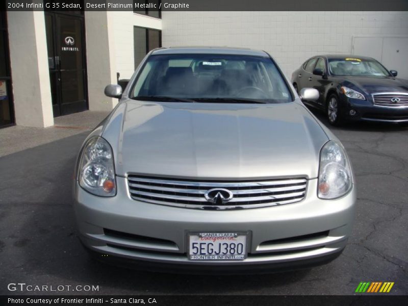 Desert Platinum Metallic / Graphite 2004 Infiniti G 35 Sedan