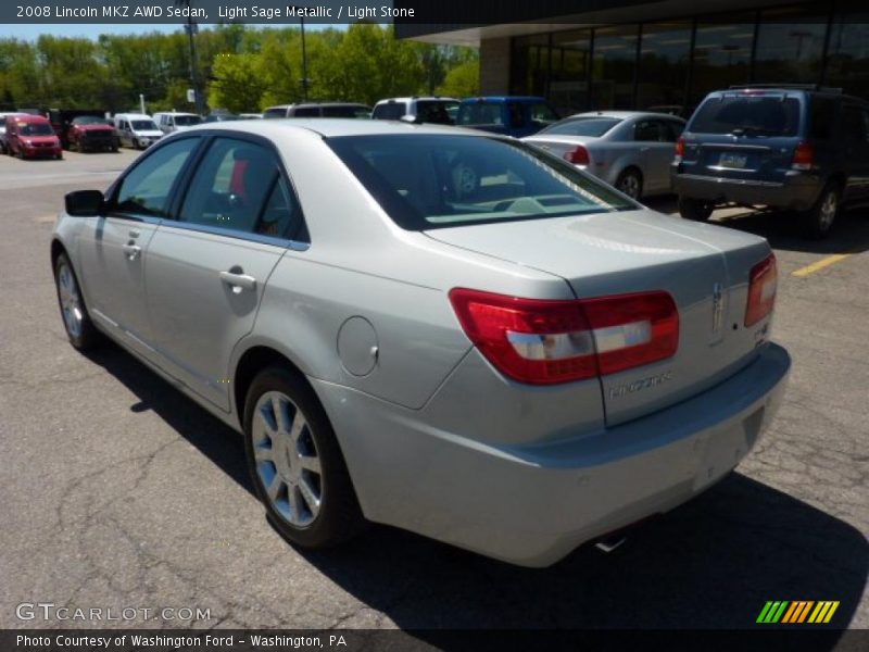 Light Sage Metallic / Light Stone 2008 Lincoln MKZ AWD Sedan
