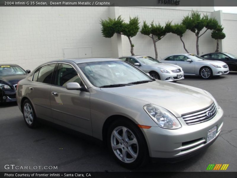 Desert Platinum Metallic / Graphite 2004 Infiniti G 35 Sedan