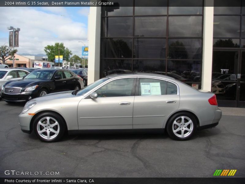 Desert Platinum Metallic / Graphite 2004 Infiniti G 35 Sedan