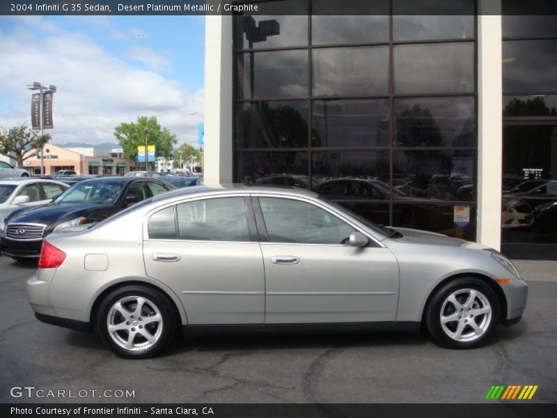 Desert Platinum Metallic / Graphite 2004 Infiniti G 35 Sedan