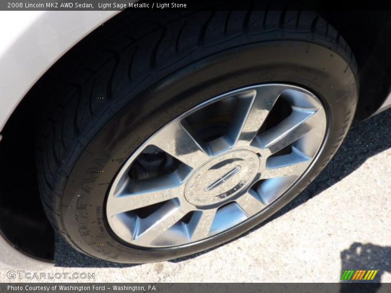 Light Sage Metallic / Light Stone 2008 Lincoln MKZ AWD Sedan