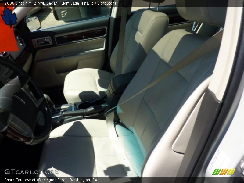 Light Sage Metallic / Light Stone 2008 Lincoln MKZ AWD Sedan