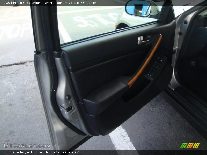 Desert Platinum Metallic / Graphite 2004 Infiniti G 35 Sedan