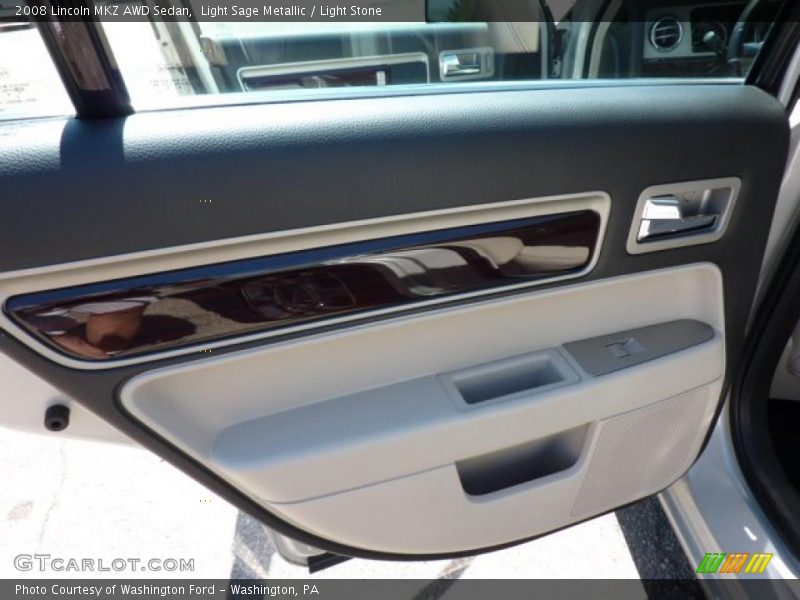Light Sage Metallic / Light Stone 2008 Lincoln MKZ AWD Sedan