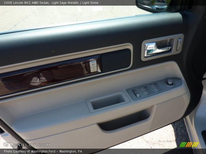 Light Sage Metallic / Light Stone 2008 Lincoln MKZ AWD Sedan