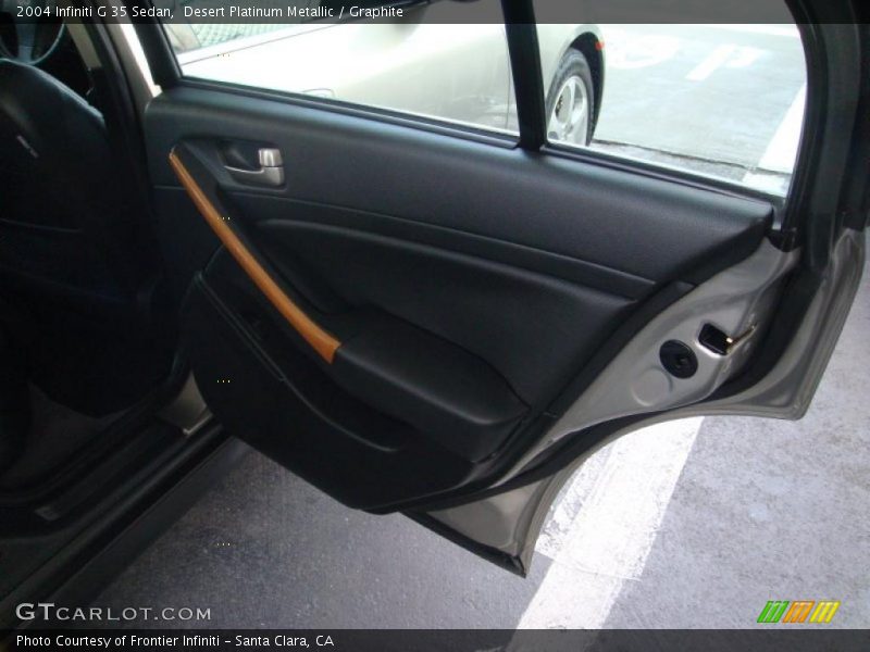 Desert Platinum Metallic / Graphite 2004 Infiniti G 35 Sedan