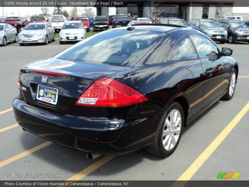 Nighthawk Black Pearl / Black 2006 Honda Accord EX V6 Coupe