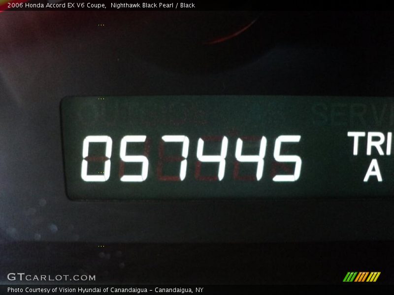 Nighthawk Black Pearl / Black 2006 Honda Accord EX V6 Coupe